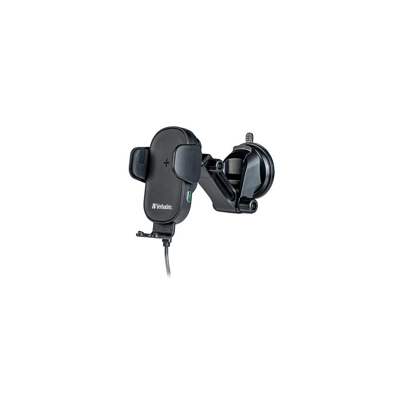 caricabatterie da auto verbatim fwc-01 con supporto wireless