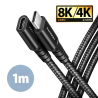 cavo di prolunga axagon bucm32-cf10ab gen2 usb tipo c 1m/5a/20gbps/pd