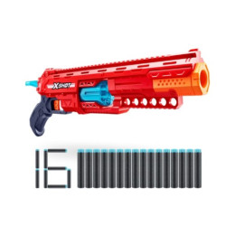 pistola zuru x-shot excel calibre blaster 16 dardi rosso [36675]