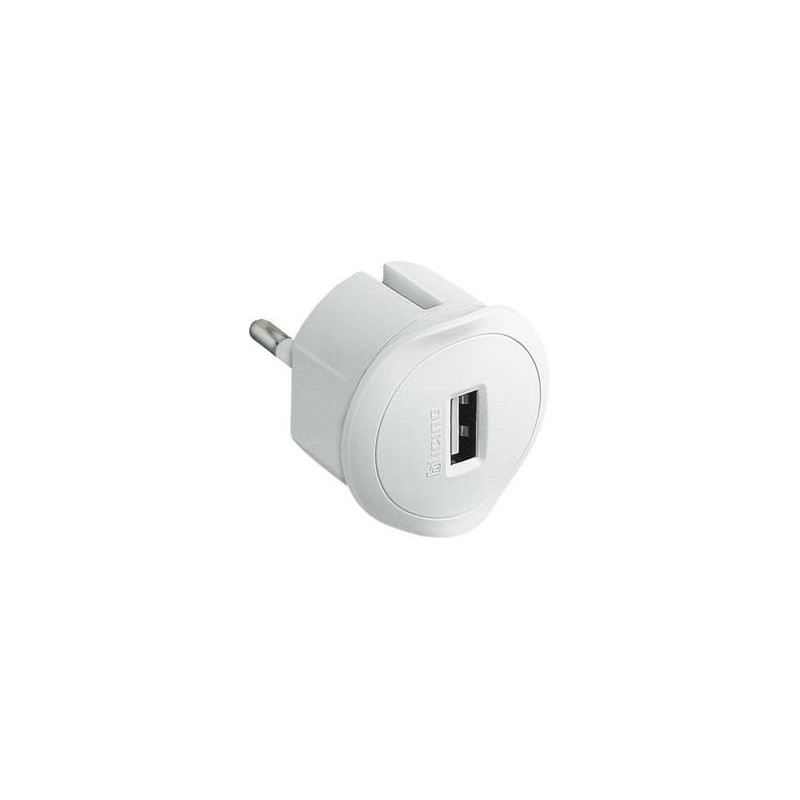 Alimentatore da rete bticino 1*usb schuko bianco