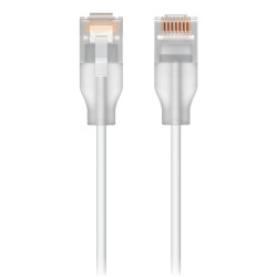 cavo di rete patch ubiquiti cat6 0.15m bianco [uacc-cable-patch-el-0.15m-w-24]