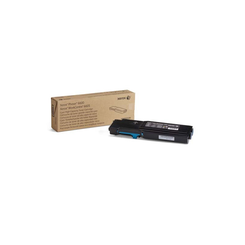 toner xerox ciano 6600 wc6605 alta capacita' [106r02229]