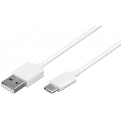 cavo goobay usb a maschio 2.0 / usb-c maschio 0,5m bianco