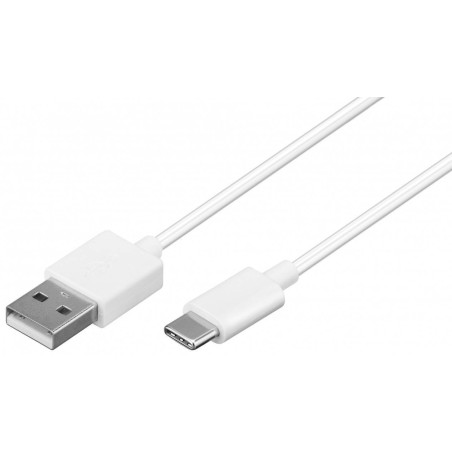 cavo goobay usb a maschio 2.0 / usb-c maschio 0,5m bianco
