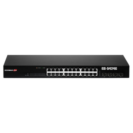 switch edimax gs-5424g 24p gigabit smart +4sfp slot s