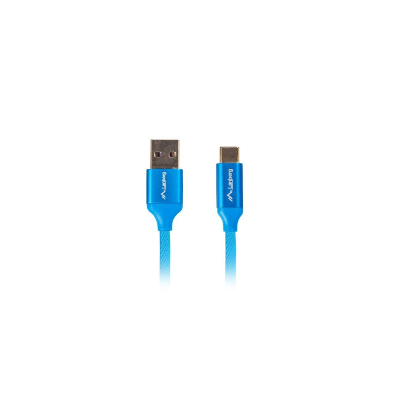 cavo lanberg type-c m a type-a m 2.0 1m blu premium [aklagku00000073]