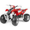 quad elettrico peg perego polaris outlaw 12v per bambini rosso