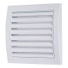griglia aerazione quadra plastica abs bianca cm 19x19 fissaggio a