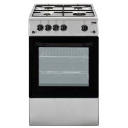 Cucina a gas beko css42014fs silv.50x50 4g forno elettrico