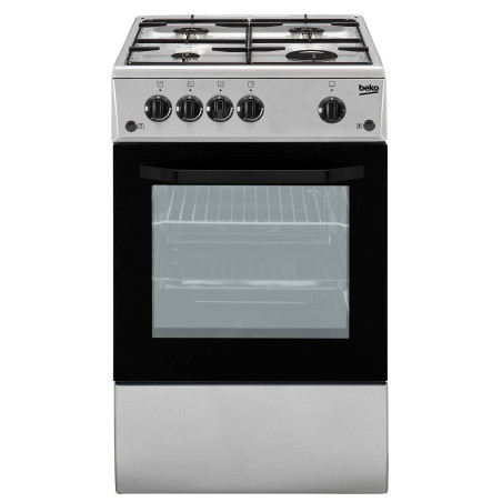 Cucina a gas beko css42014fs silv.50x50 4g forno elettrico