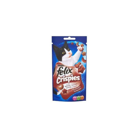 mangime secco felix crispies al manzo e pollo per gatto 45g