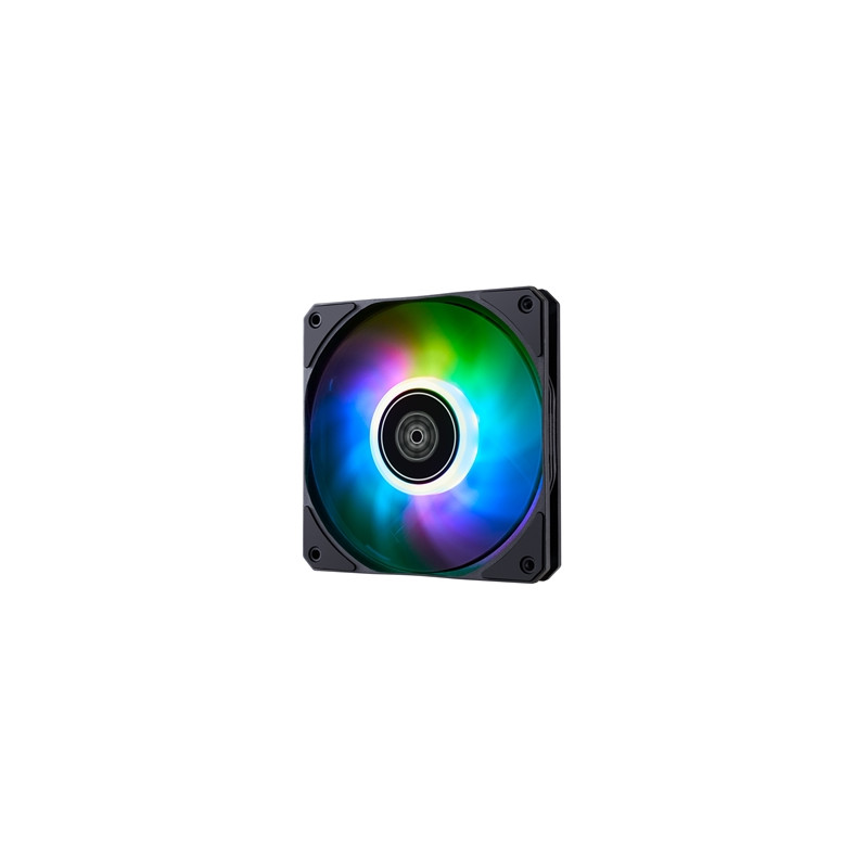 ventola silverstone air slimmer 120 argb pwm da 120mm nero/trasparente