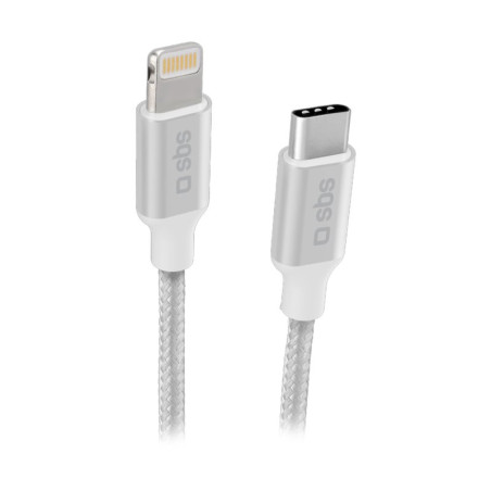 cavo di ricarica sbs usb-c a lightning 1m bianco