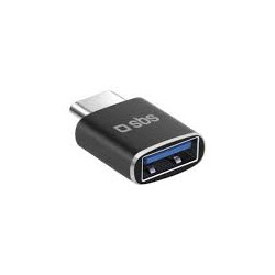 adattatore usb sbs 2.0 tipo-a/c m/f nero [sbs]