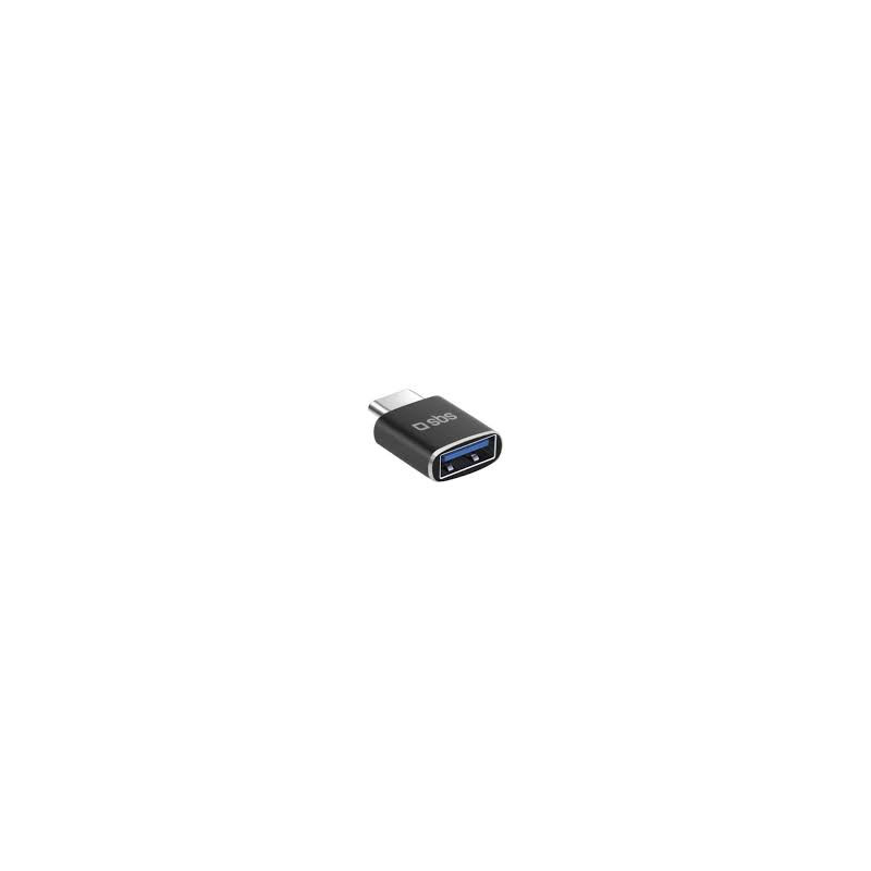 adattatore usb sbs 2.0 tipo-a/c m/f nero [sbs]