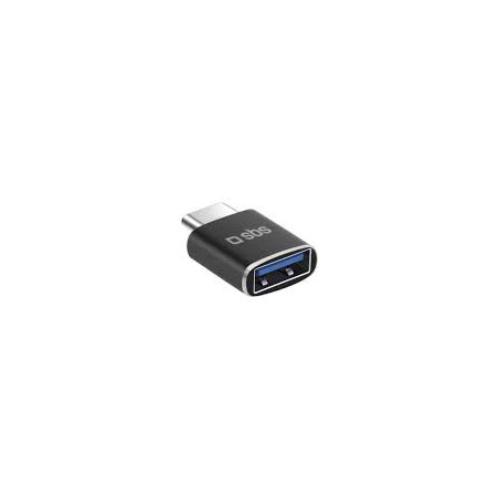 adattatore usb sbs 2.0 tipo-a/c m/f nero [sbs]