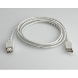 Cavo usb itb 2.0 tipo a m/f lunghezza 3mt bianco