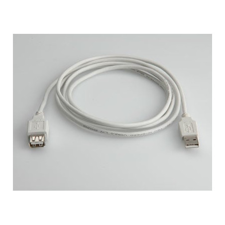 Cavo usb itb 2.0 tipo a m/f lunghezza 3mt bianco