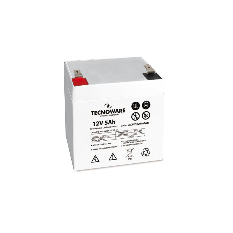 batteria tecnoware eacpe12v05atwb 12vdc 5ah ermetica al piombo per