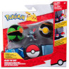 figurina jazwares pokemon clip n go poke ball set cintura (assortimento)