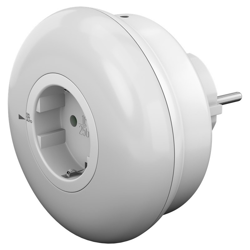 luce notturna goobay led plug-in con sensore crepuscolare bianco