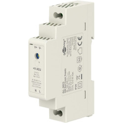 alimentatore goobay 59574 per guida din 5v/2.4a/12w bianco [59574]