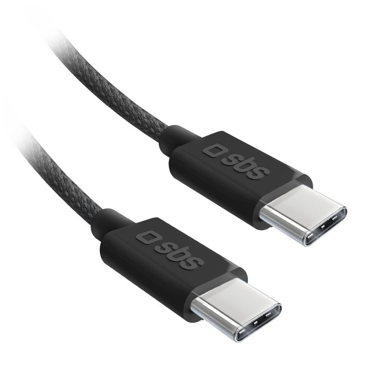 cavo sbs ricarica rapida usb c 2.0/60w/1.5m nero