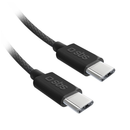 cavo sbs ricarica rapida usb c 2.0/60w/1.5m nero