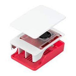 custodia raspberry ufficiale per raspberry pi 5 rosso/bianca [sc1159]