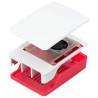 custodia raspberry ufficiale per raspberry pi 5 rosso/bianca [sc1159]