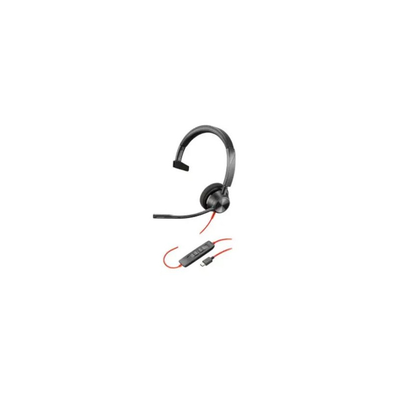 cuffia hp poly blackwire 3310 mono usb-c per dispositivi elettronici