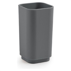 bicchiere porta spazzolino gedy 6398 08m seventy 65x122x65mm grigio