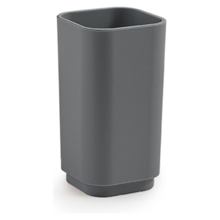 bicchiere porta spazzolino gedy 6398 08m seventy 65x122x65mm grigio