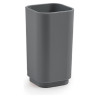bicchiere porta spazzolino gedy 6398 08m seventy 65x122x65mm grigio