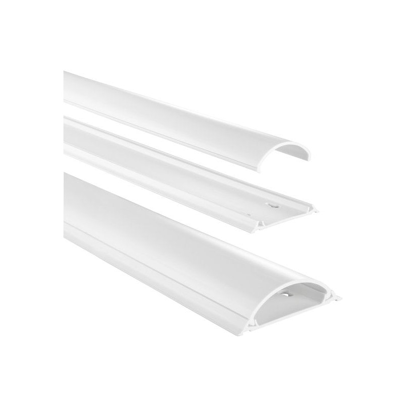 canalina passacavi hama in pvc 100x7x2.1cm bianco [amhamea00220984]