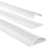 canalina passacavi hama in pvc 100x7x2.1cm bianco [amhamea00220984]