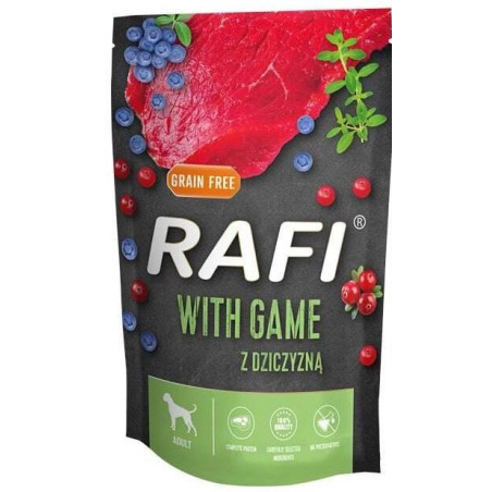 mangime umido dolina noteci rafi game carne di cervo per cani adulti