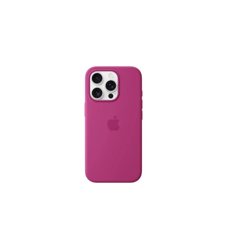 custodia apple con magsafe in silicone per iphone16 pro 14.7cm fuscia