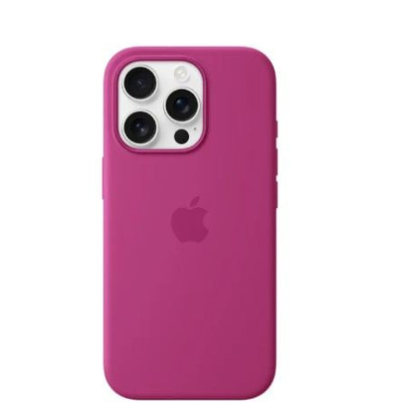 custodia apple con magsafe in silicone per iphone16 pro 14.7cm fuscia
