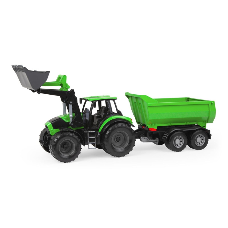 giocattolo lena worxx trattore deutz fahr agrotron 7250 + carrello