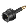 adattatore toslink femmina a miniplug 3.5mm maschio