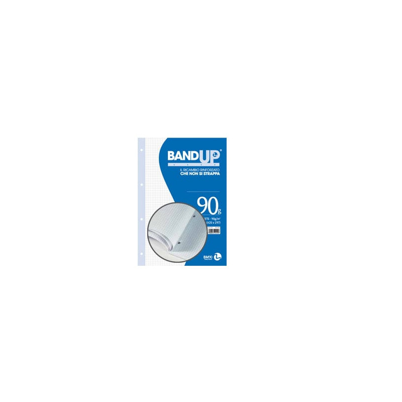 blocco collato forati rinforzati bandup a4 90gr 40fg 1rigo bm [0106434]