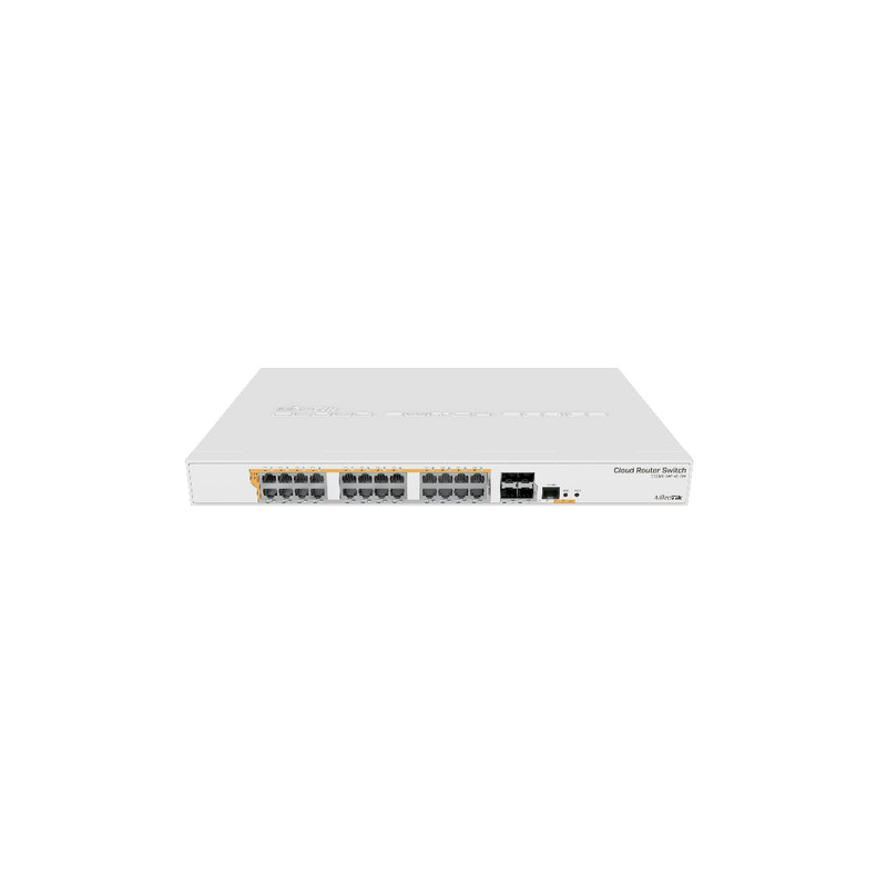 switch mikrotik crs328-24p-4s+rm 24 gigabit ethernet ports: