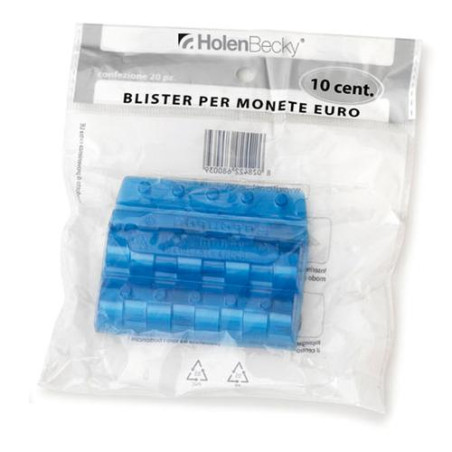 portamonete cf20blister 10 centesimo trasparente [8003/20]