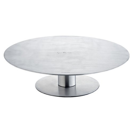 alzata girevole ghidini per torta acciaio liscio inox [3525]