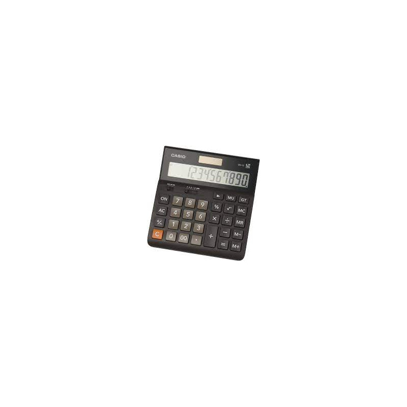 calcolatrice casio d-12bk da tavolo nero [dh-12bk]