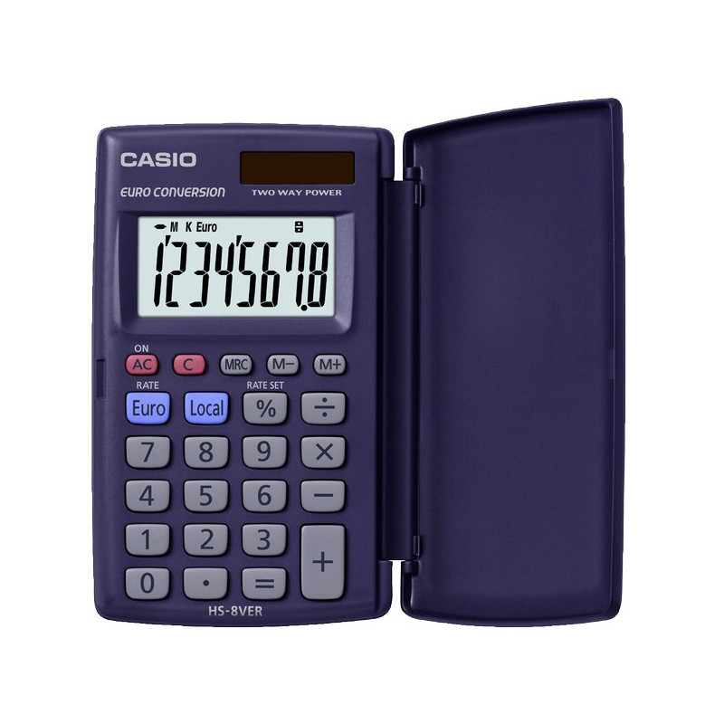 calcolatrice tascabile hs-8ver blu [hs-8ver]