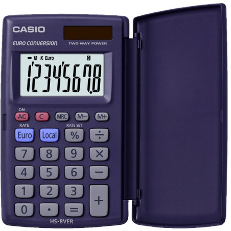 calcolatrice tascabile hs-8ver blu [hs-8ver]