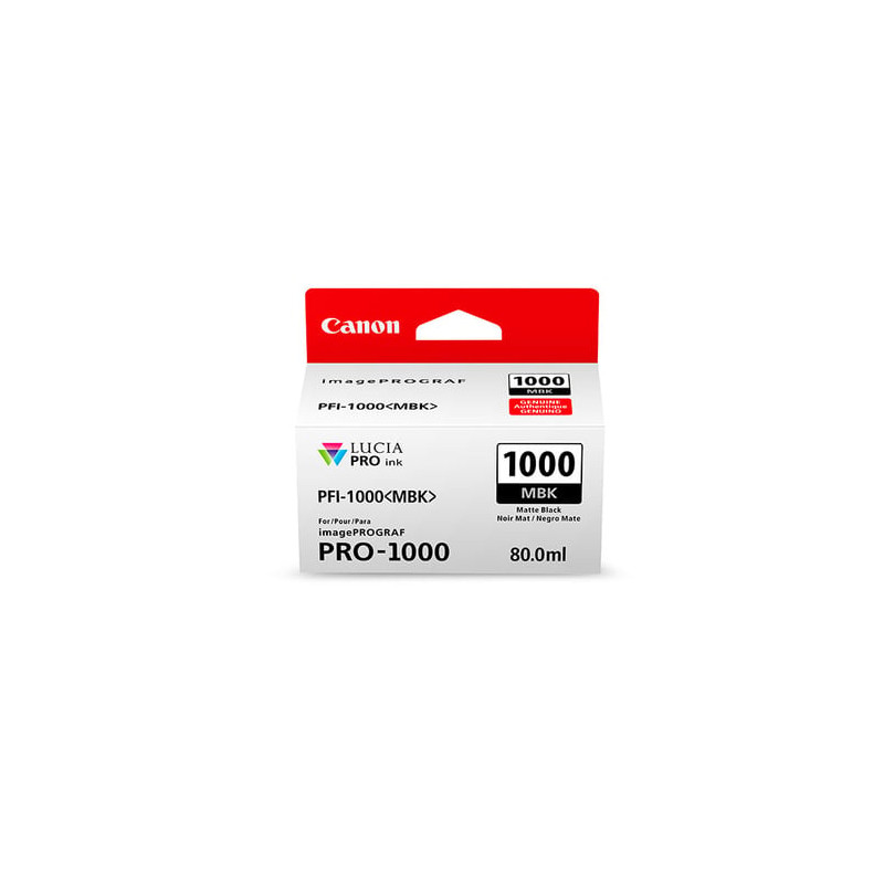 Cartuccia canon pfi-1000mbk nero matt [0545c001]