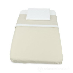 set lenzuola baby idea per culla 3 pezzi grigio chiaro